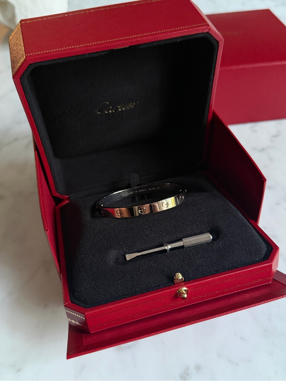Cartier White Gold Love Bracelet - Picture 2 of 7